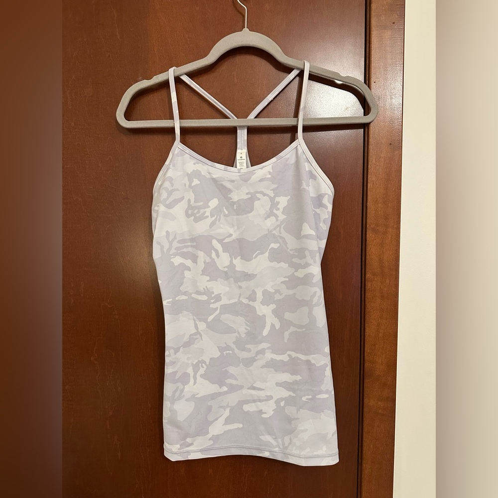 Lululemon Power Y Tank - Gray Camo